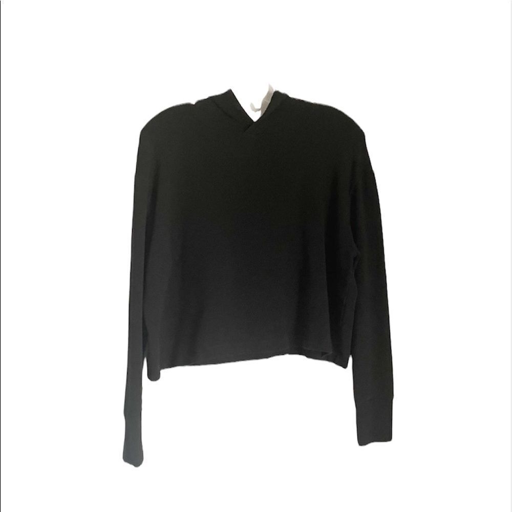 Mono B Black Oversized Cropped Hoodie Size S